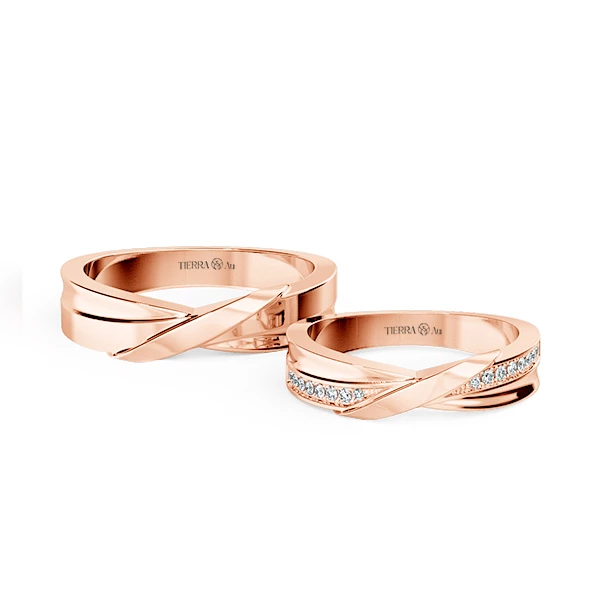 Modern Wedding Band Set NCC2040
